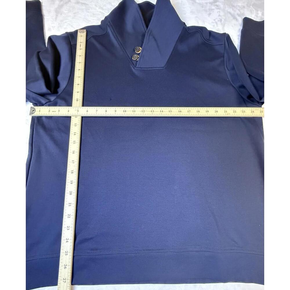 Tommy Bahama Men’s Pullover Navy Blue Shawl Button Neck XL - Picture 7 of 7